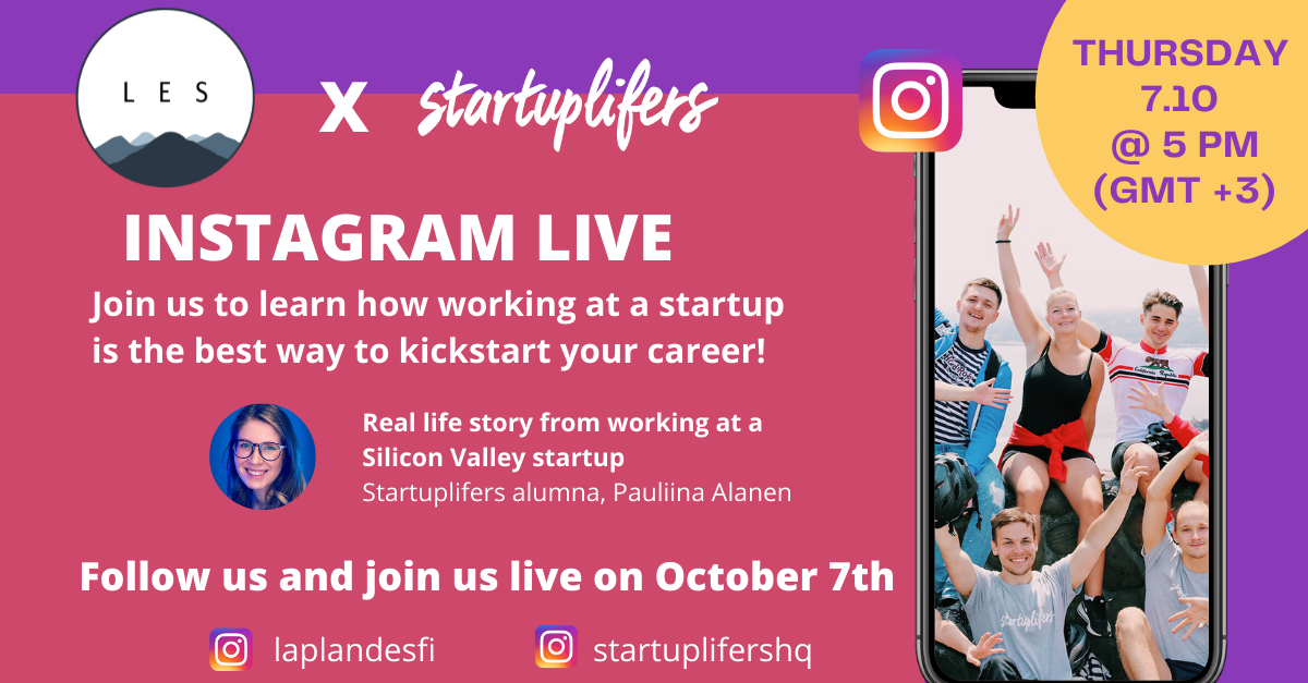 Startuplifers x laplandes instagram live